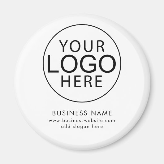 Eenvoudige Zakelijke Logo Website Modern Magneet (Voorkant)