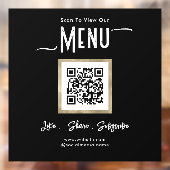 Eenvoudige Zakelijke Menu Connect Ruitsticker Raamsticker (Vel 2)