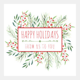 Eenvoudige zakelijke Prettige feestdagen