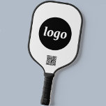 Eenvoudige zakelijke promotie voor QR-code van Log Pickleball Paddle<br><div class="desc">Eenvoudige logo en QR code ontwerp voor uw bedrijf. Vervang de logo en QR code bestemming URL door uw eigen aan te passen. Gebruik ze zelf,  geef ze aan uw medewerkers en collega's,  verkoop ze aan klanten en klanten of geef ze weg als promotiemateriaal om klantentrouw te inspireren.</div>