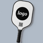 Eenvoudige zakelijke promotie voor QR-code van Log Pickleball Paddle
