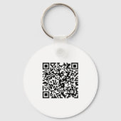 Eenvoudige zakelijke promotie voor QR-code van Log Sleutelhanger (Achterkant)