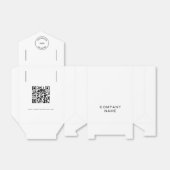 Eenvoudige zakelijke QR-code voor elke kleur marke Bedankdoosjes (Uitgevouwen)