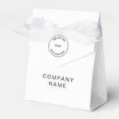 Eenvoudige zakelijke QR-code voor elke kleur marke Bedankdoosjes (Voorkant Zijde)