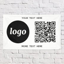 Eenvoudige zakelijke QR-code voor Logo en tekst