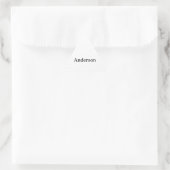 Eenvoudige Zakelijke Sticker 1,5 inch (Tas)