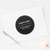Eenvoudige zakelijke Sticker op zwarte achtergrond (Envelop)