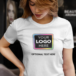 Eenvoudige zakelijke T-shirt voor vrouwen met logo