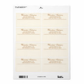 Eenvoudige zakelijke verzending van e-mail etiket (Full Sheet)