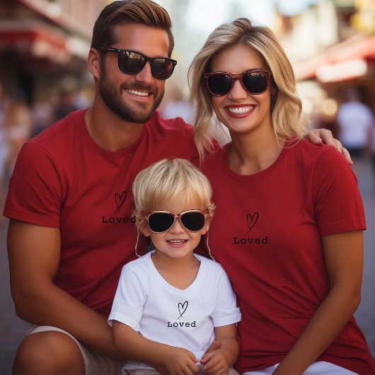 Eenvoudige zakhart en tekst aangepaste Valentijn T-shirt