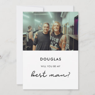 Eenvoudige Zal jij mijn getuige zijn fotocard Kaart