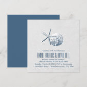 Eenvoudige zanddollar en rivierstrand kaart (Voorkant / Achterkant)