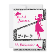 Eenvoudige Zebra, je wordt mijn bruidsmeisje