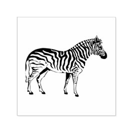 Eenvoudige zebra kunst zelfinktkussen  zelfinktende stempel