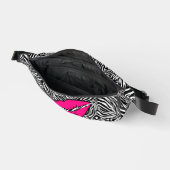 Eenvoudige Zebra met roze lippen gepersonaliseerd Heuptasje (Open)