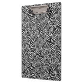 Eenvoudige Zebra met roze lippen gepersonaliseerd Klembord (Links)