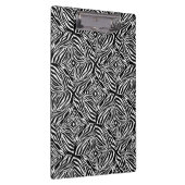 Eenvoudige Zebra met roze lippen gepersonaliseerd Klembord (Rechts)