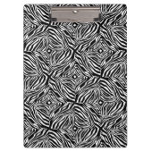 Eenvoudige Zebra met roze lippen gepersonaliseerd Klembord (Voorkant)