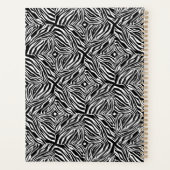 Eenvoudige Zebra met roze lippen gepersonaliseerd Planner (Achterkant)