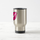 Eenvoudige Zebra met roze lippen gepersonaliseerd Reisbeker (Center)