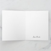 Eenvoudige Zee schildpad gevouwen dank u Bedankkaart (Binnen)