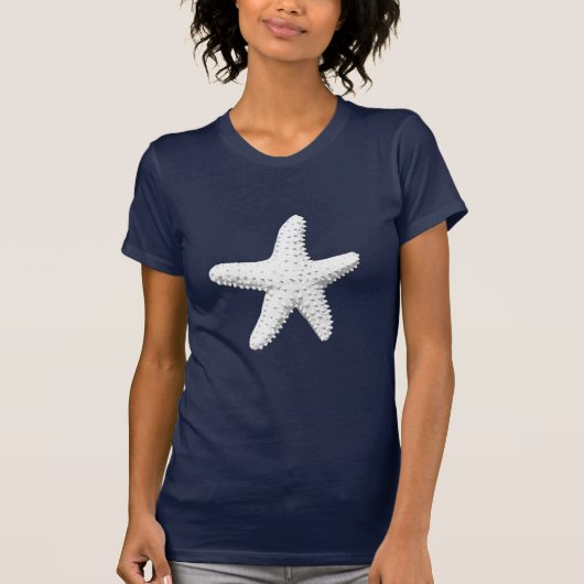Eenvoudige Zee Star Starfish Dark T-Shirt (Voorkant)