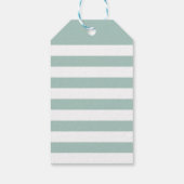 Eenvoudige zeeglas Waterverf zeesterren kustambach Cadeaulabel (Achterkant)