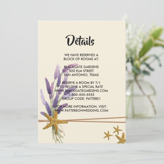 Eenvoudige zeester Behuizing Kaart (Staand voorkant)