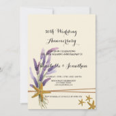  Eenvoudige zeester Bruiloft Jubileum Kaart (Voorkant)