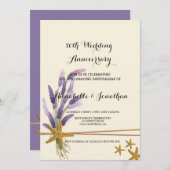  Eenvoudige zeester Bruiloft Jubileum Kaart (Voorkant / Achterkant)