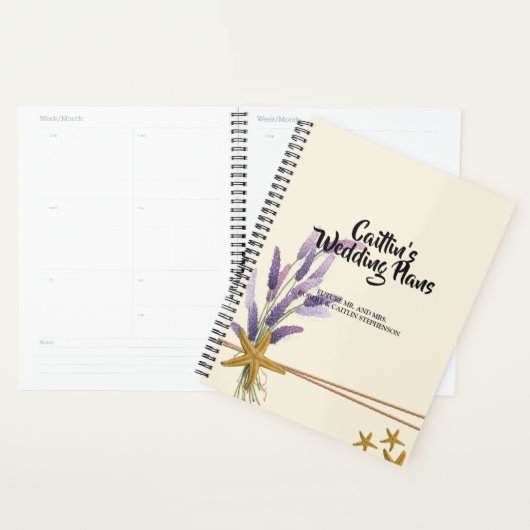  Eenvoudige zeester Bruiloft planner (Display)