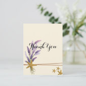  Eenvoudige zeester Dank u Briefkaart (Staand voorkant)