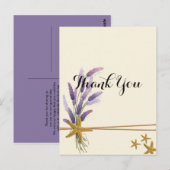  Eenvoudige zeester Dank u Briefkaart (Voorkant / Achterkant)