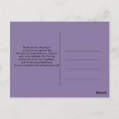  Eenvoudige zeester Dank u Briefkaart (Achterkant)