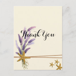  Eenvoudige zeester Dank u Briefkaart