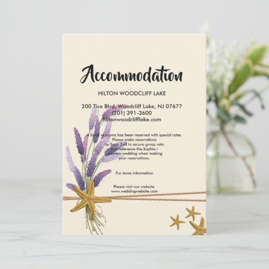  Eenvoudige zeester geschikt voor behuizing Kaart (Staand voorkant)