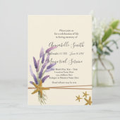  eenvoudige zeester Loving Memory Kaart (Staand voorkant)