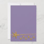 Eenvoudige zeester RSVP Kaart (Achterkant)