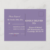  Eenvoudige zeester RSVP Uitnodiging Briefkaart (Achterkant)