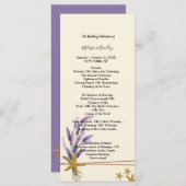  Eenvoudige zeesterren ceremonie Programma Programmakaart (Voorkant / Achterkant)