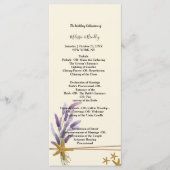  Eenvoudige zeesterren ceremonie Programma Programmakaart (Voorkant)