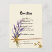  Eenvoudige zeesterren ontvangstkaart Aankondigingskaart (Voorkant)