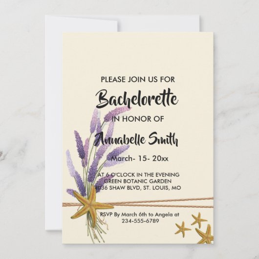  Eenvoudige zeesterren vrijgezel Kaart (Voorkant)