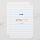 Eenvoudige Zeevaart Dankkaart Bedankkaart (Voorkant / Achterkant)