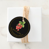 Eenvoudige zelfgemaakte aardbeienjam hangen Label  (In situ)