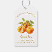 Eenvoudige zelfgemaakte Abrikoos Jam Hang Label l  Cadeaulabel (Voorkant)