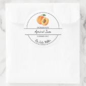 Eenvoudige zelfgemaakte Abrikozenjam Label (Tas)