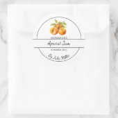 Eenvoudige zelfgemaakte Abrikozenjam Label (Tas)