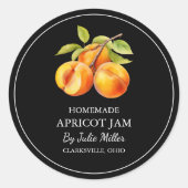 Eenvoudige zelfgemaakte Abrikozenjam Label (Voorkant)