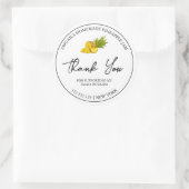 Eenvoudige zelfgemaakte ananas jam dank u label (Tas)